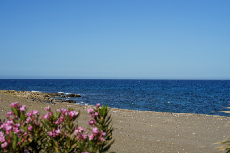 Vista de la playa
