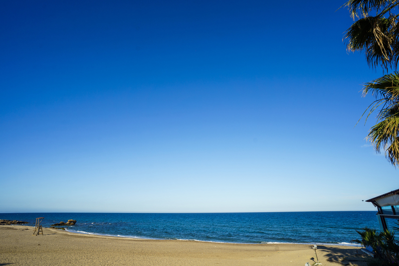 Vista de la playa
